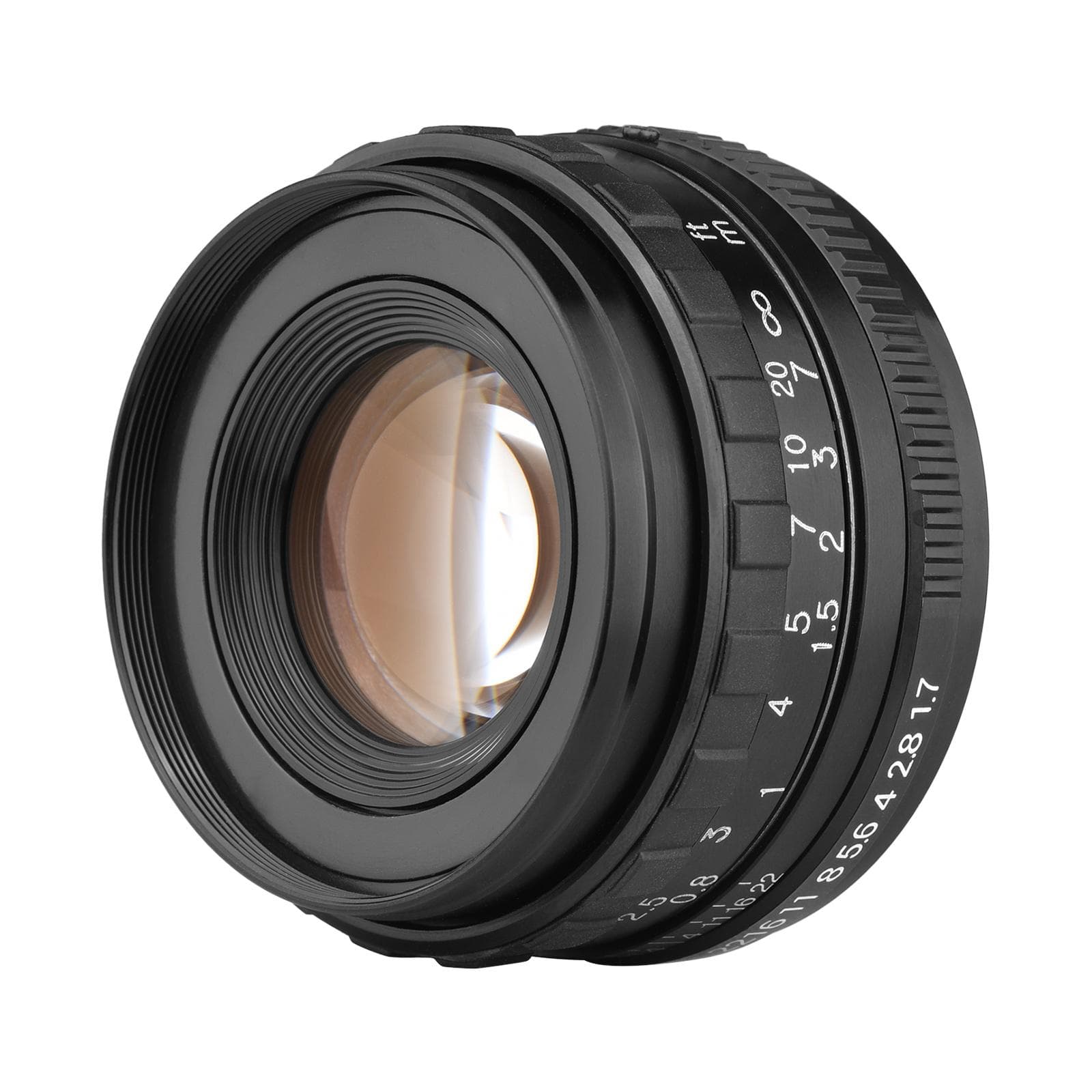 50mm F1.7 Large Aperture Camera Lens Manual Focus Prime Lens PK Mount Replacement for Pentax K1/ black
