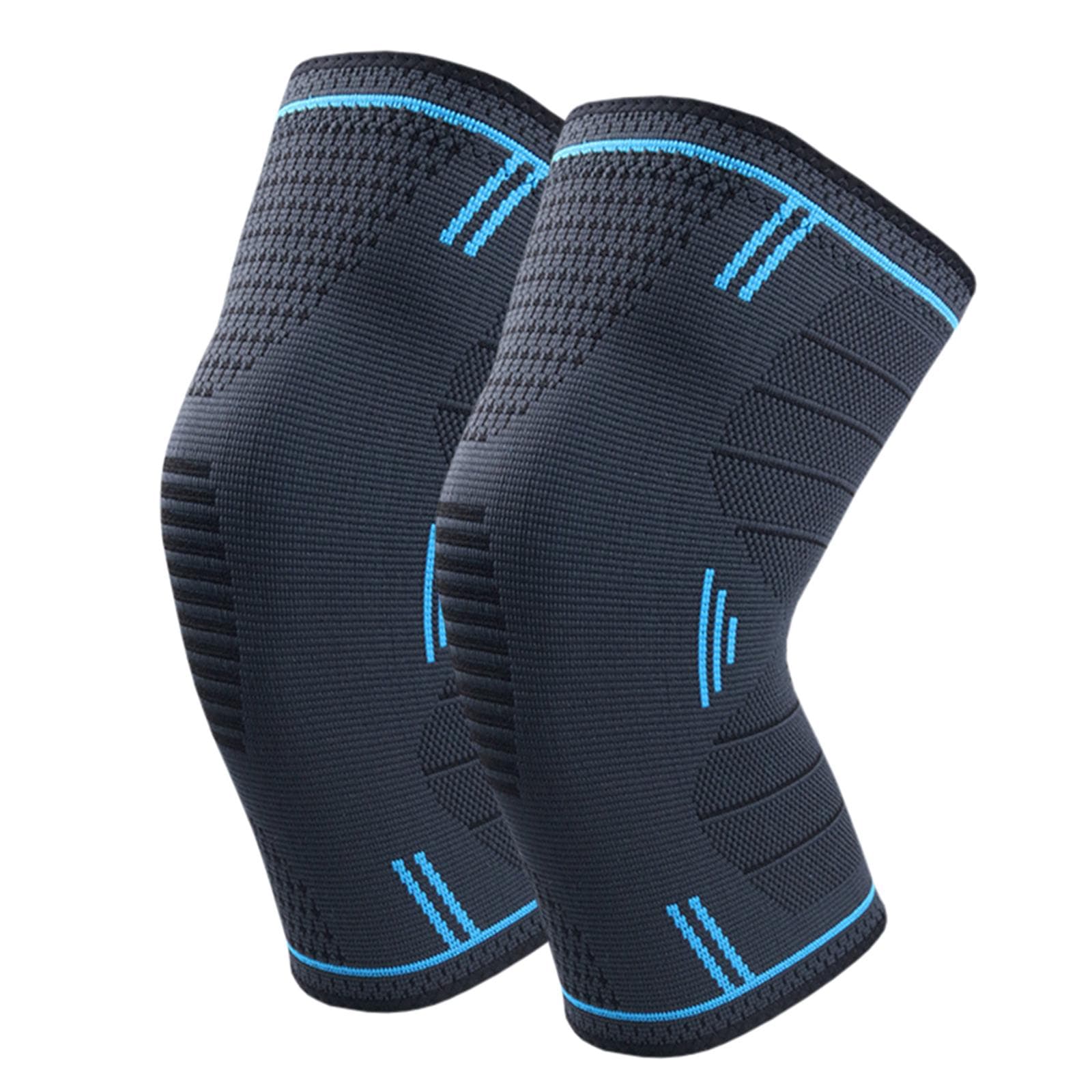 Protective Knee Pads Anti-slip Knee Brace Compression Knee Support Joint Protection for Sports M sky blue
