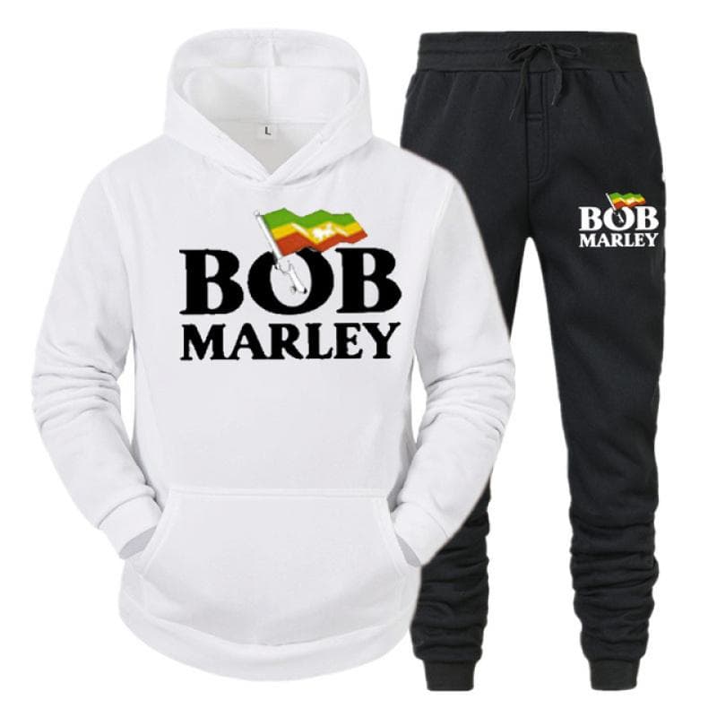 Bob Marley Printed Fashion Men Women Tracksuit Casual Hoodie And Pants 2pcs Sets Oversized Pullover Trend Sweatsuit Men Clothing XXXL