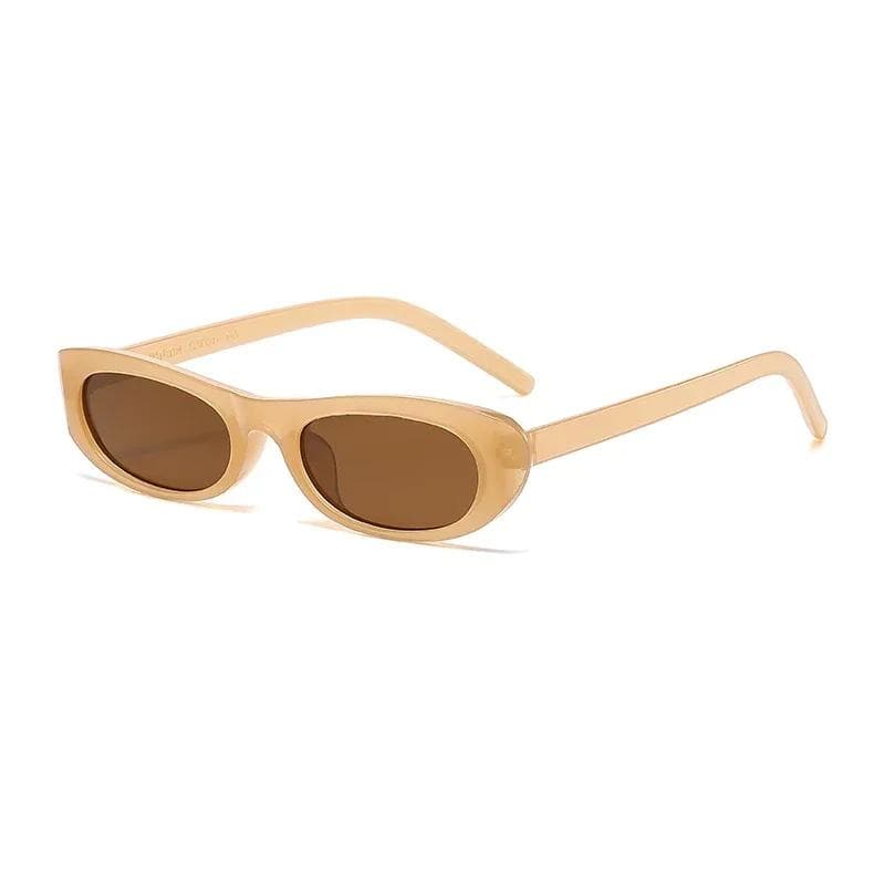 New Retro Oval Sunglasses Small Frame Trendy Versatile Street Fashion Sun Glasses for Women