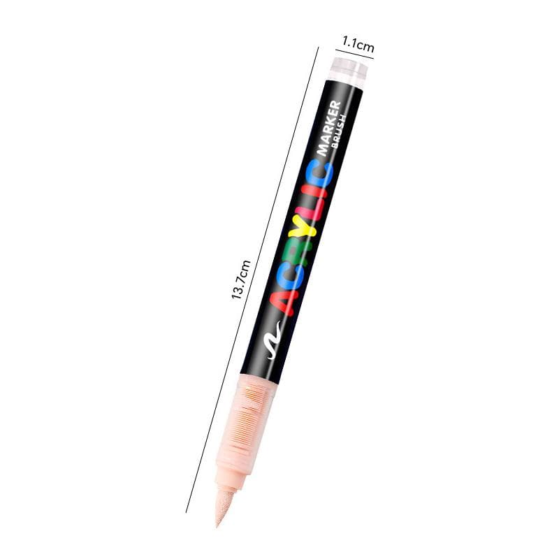 Direct Liquid Acrylic Marker Pen Paint Brush Pen Painting Stone Ceramic Glas Wood Canvas Making Drawing Graffiti Coloring Pen light pink