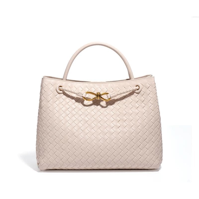 Retro Large-capacity Bag, Women's Hand-woven Bag, Versatile Commuting Handbag, Fashionable and Casual Single-shoulder Crossbody Bag