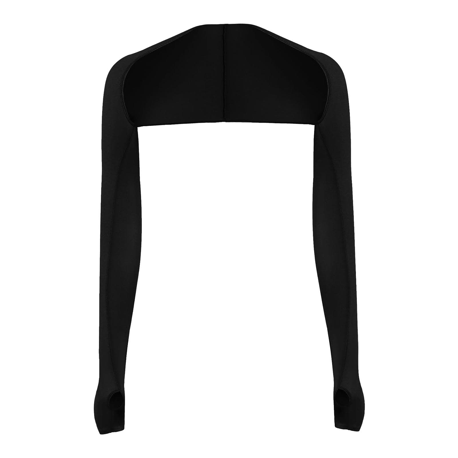 Ultraviolet Sun Protective Cooling Shawl Arm Sleeve Outdoor Cycling Golf Sun Protection Cooling Uniform Size black