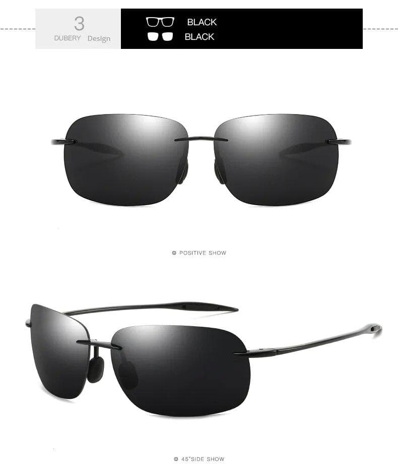 New Mens Rimless Sunglasses Sport Driving Ultra Light Glasses UV Protection Stylish Design