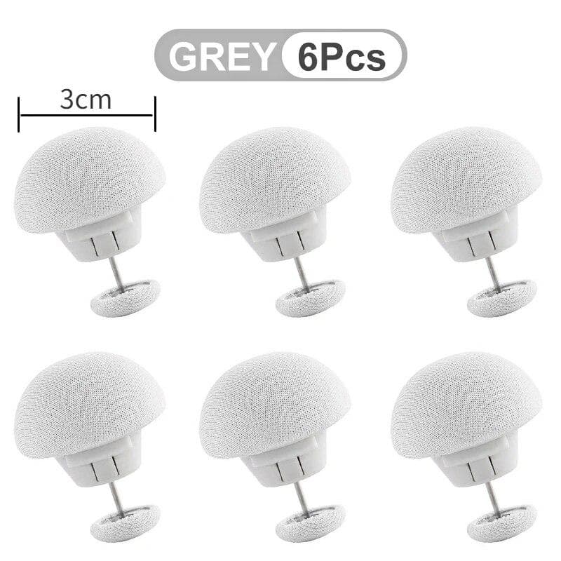 6PCS BedSheet Quilt Clip Duvet Cover Blanket Textiles Fix Buckle One Button Unlock Anti Slip Grippers Home Storage Accessory 6pcs grey