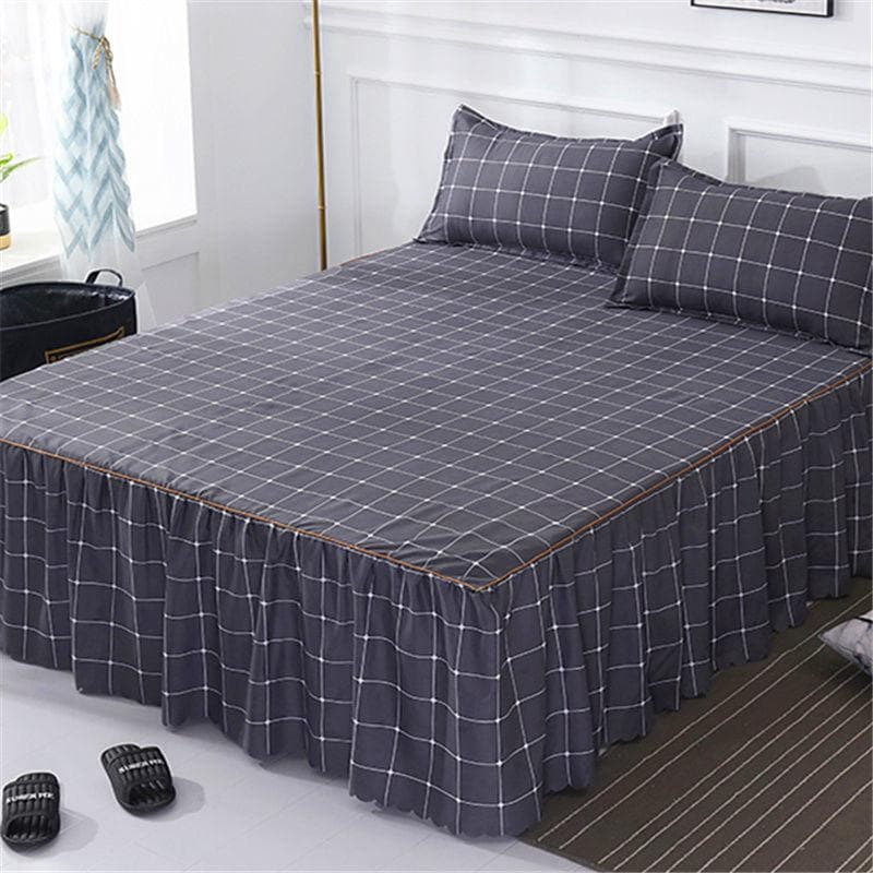 New Brushed Bed Skirt  Simmons Bed Cover Protector Non-slip Dustproof Bed Sheet  King Queen Size sheet No pillowcase 180x220cm 71x86inch