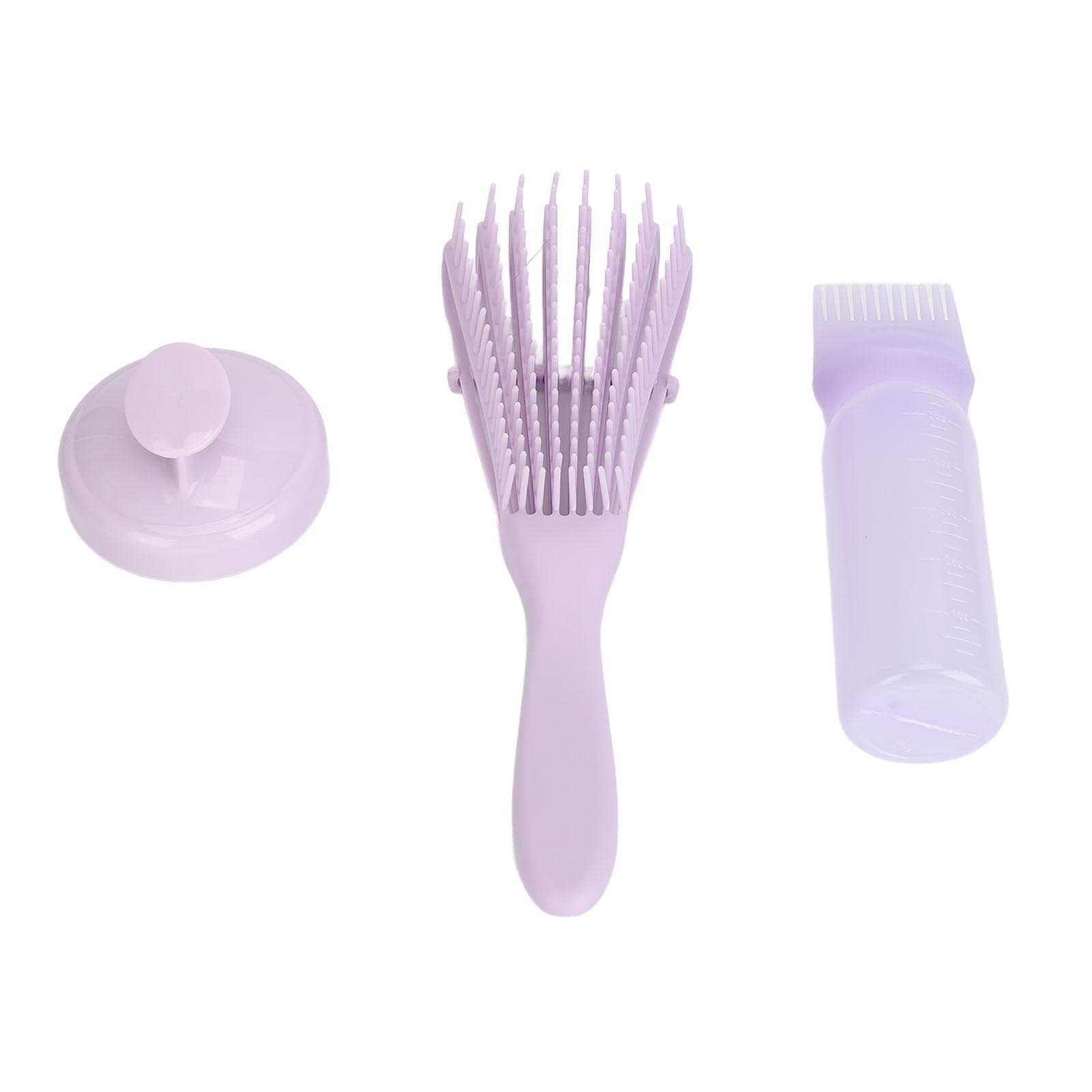 Root Comb Applicator Bottle Scalp Massager Paddle Brush Set Soft Bristles for Men and Women