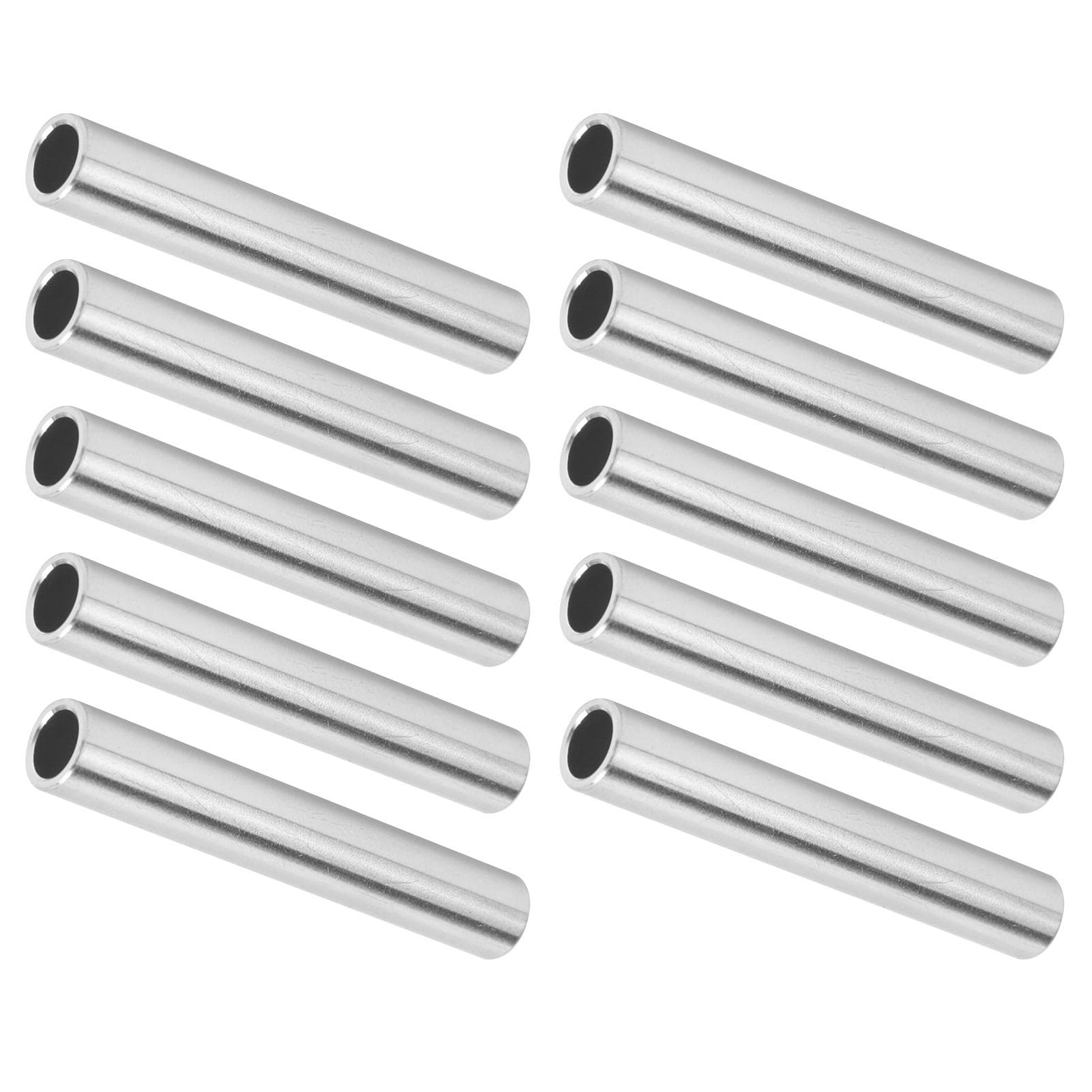 10Pcs Aluminium Tube Seamless Pipe Straight Tubing 8x6mm 2in Length Replacement 6100?0608?0050