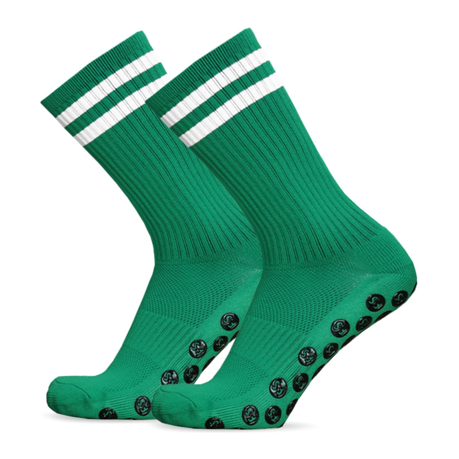 3 Pairs Anti Slip Soccer Socks Team Sports Socks Outdoor Fitness Breathable Quick Dry Socks 1 Pair green