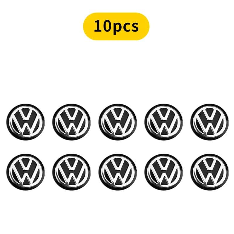 2026 New For VOLKSWAGEN VW 5/10Pcs 14mm Car Key Emblem Stickers Auto Control Key Logo Decals For Volkswagen VW Golf Tiguan Jetta