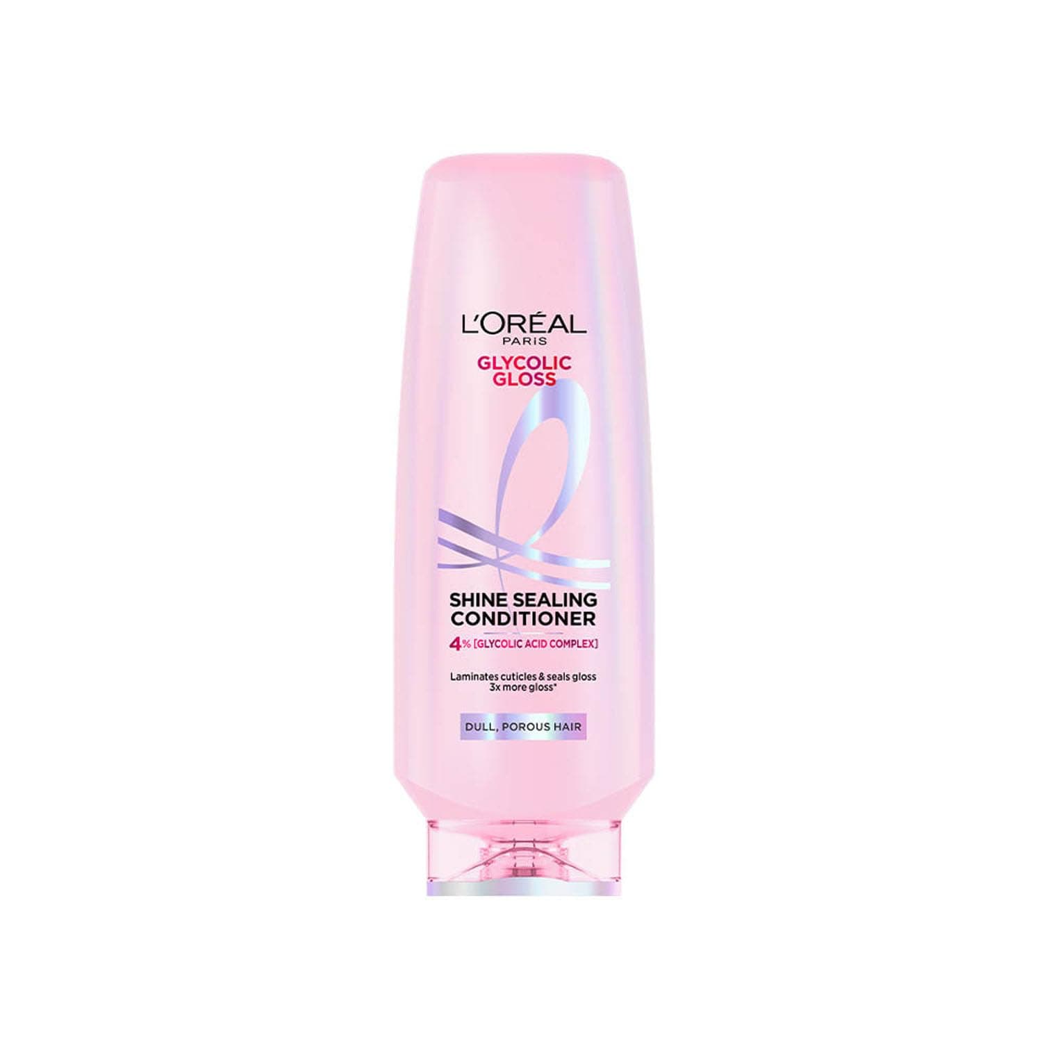L’Oréal Paris Glycolic Gloss Shine sealing conditioner, powered by 4% Glycolic Acid, for dull hair, smoothens hair fiber, 340ml