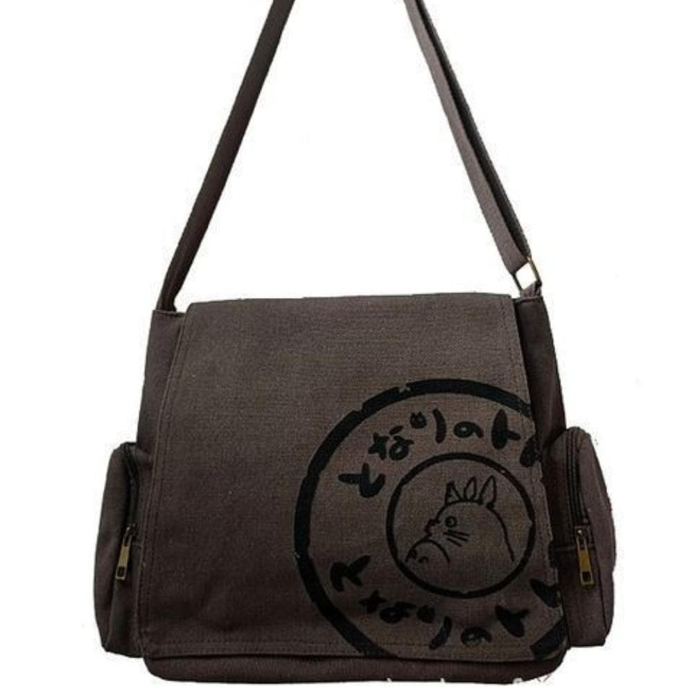 Messenger Bag for Women Designer Handbags Female Shoulder Crossbody Canvas Women's Large Tote Bags Cartoon 35*39cm coffee