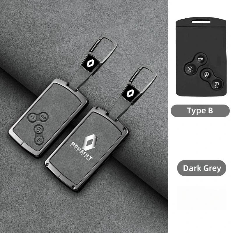 Hub Caps Zinc Alloy Car Key Case Cover Shell Keychain For Renault Koleos Captur Kadjar Megane Clio 5 Talisman Arkana Zoe Scenic