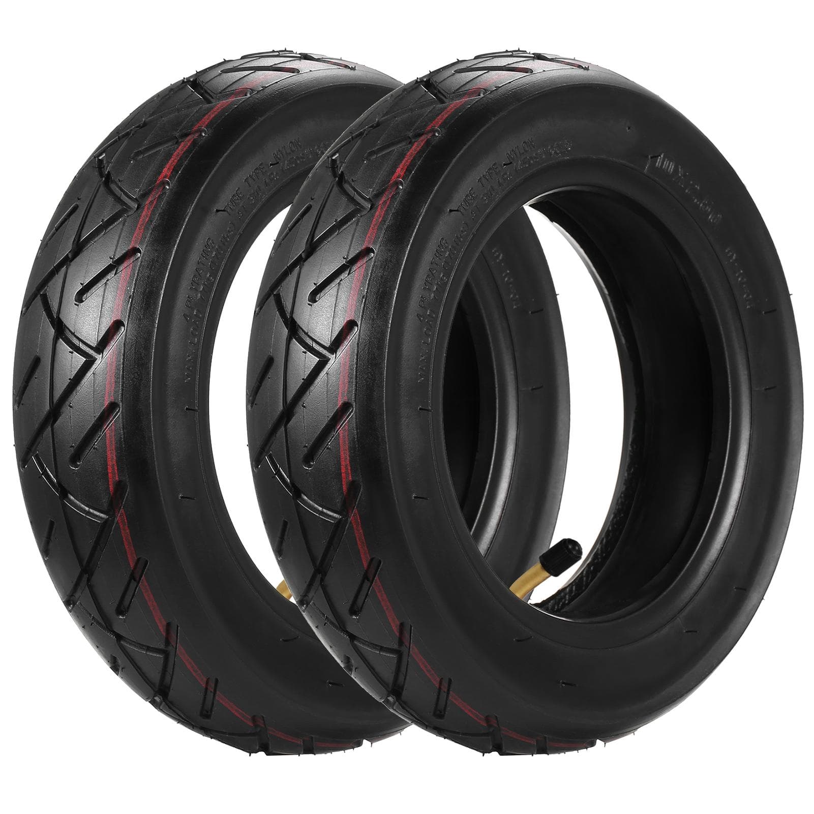 10 X2.5 Inch Inflatable Inner Tubes Outer Tires Set Replacement for Xiaomi Mijia M365 Electric 2 Sets