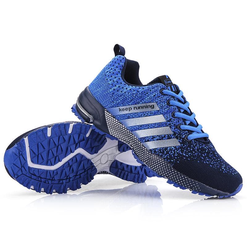 Men's Women's Ultra Light Breathable Sports Shoes Running Comfortable Mesh Sneakers 35-47 40 blue