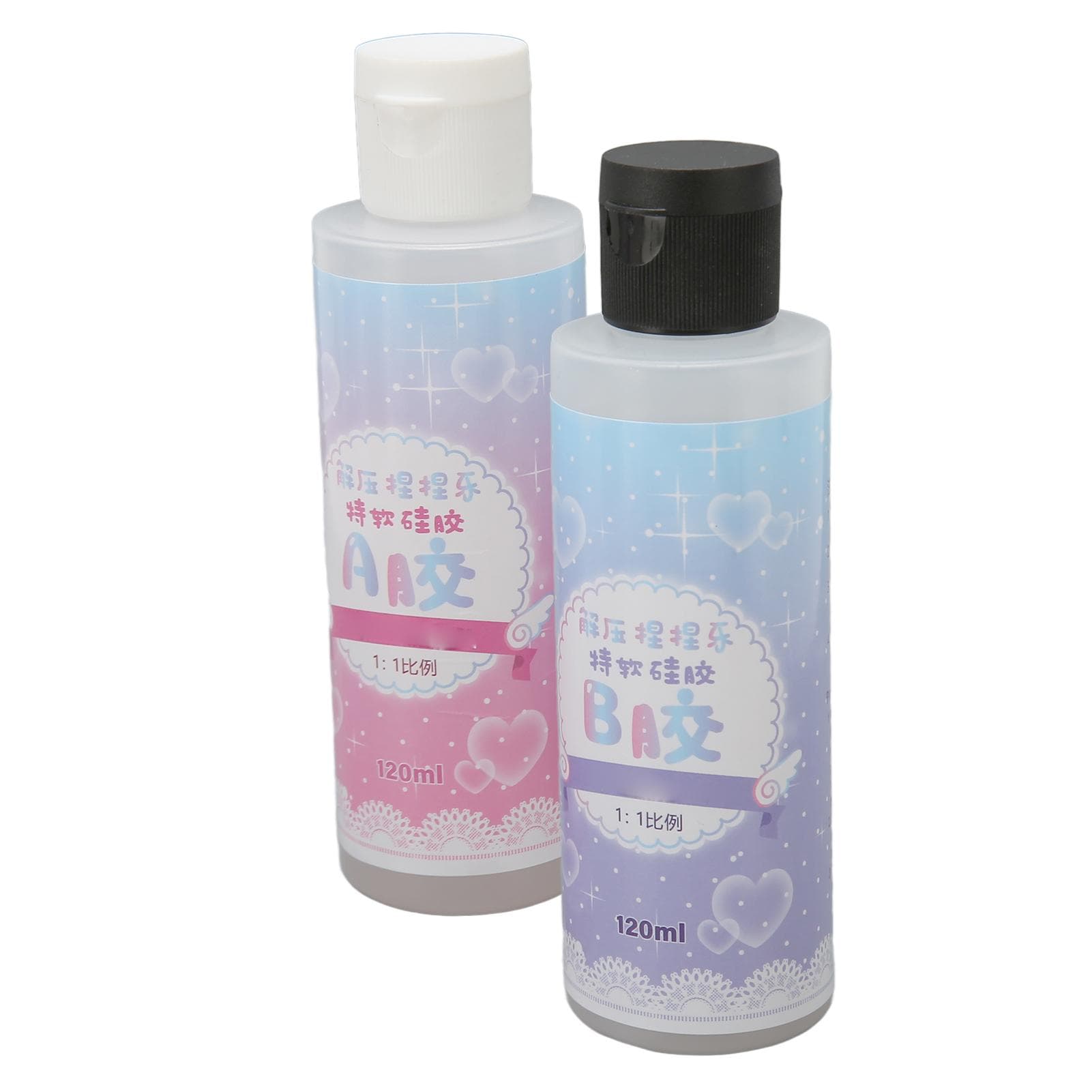 Liquid Translucent Silicone DIY Elasticity Kneaded Squeezed Clear Silicone Rubber for Crafts Canvas