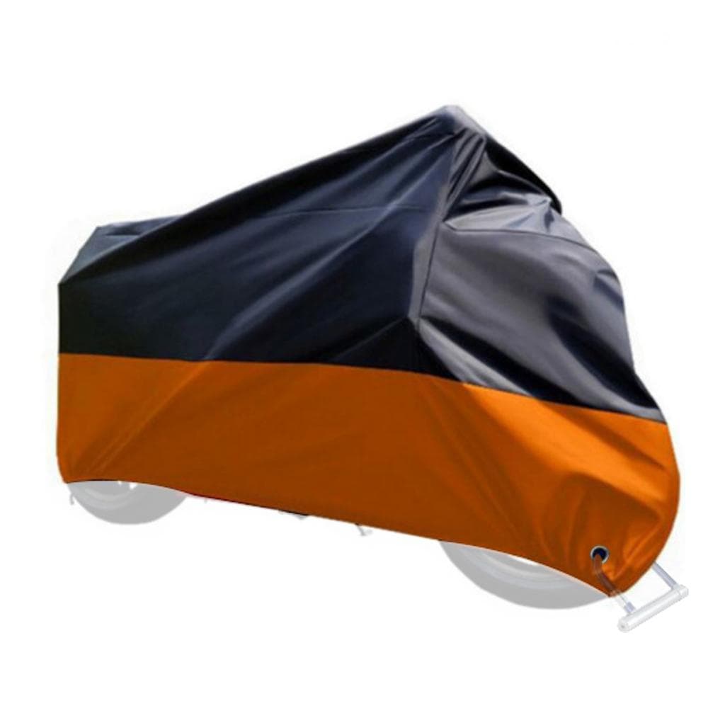Motorcycle Cover Universal 190T Motorbike Protective Cover Rainproof & Sunproof & Dustproof with XL orange