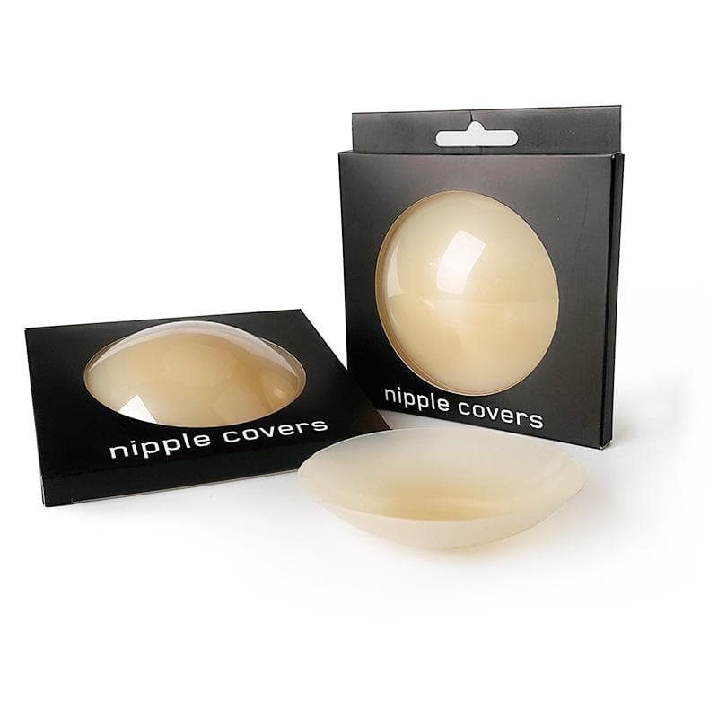 1 Pair Sticky Adhesive Silicone Nipple Pasties Reusable Pasty Nipple Covers for Women 8cm