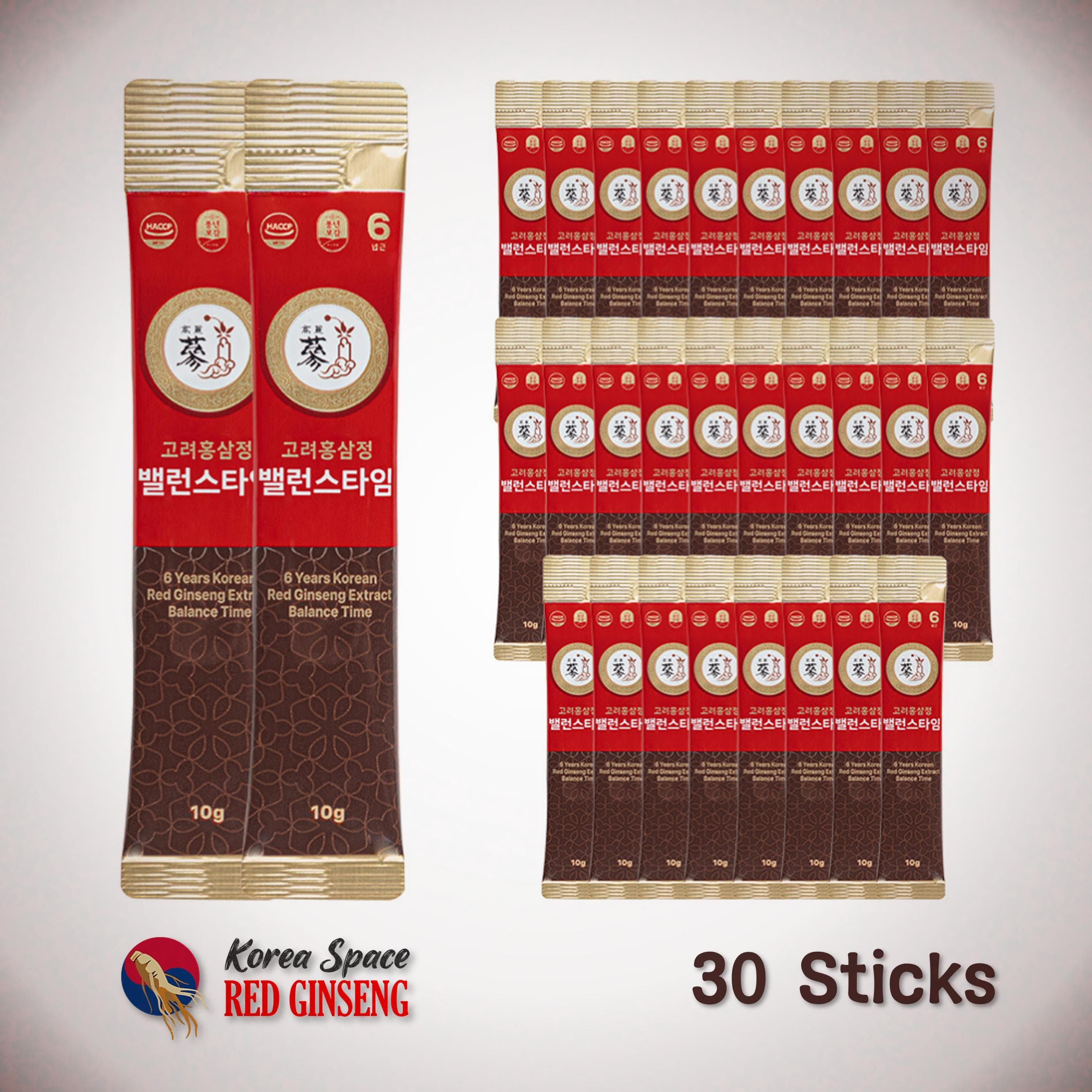 [Poongnyeonbogam] 6 Years Korean Red Ginseng Extract, Balance Time Red Ginseng 30/60/100 Sticks 30 sticks