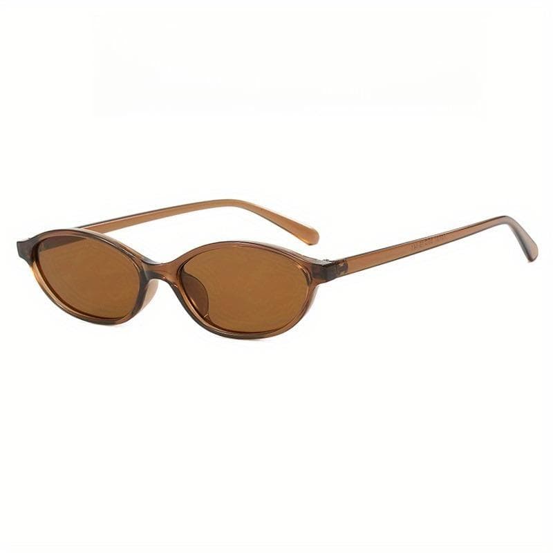 1/2pcs Oval Fashion Glasses for Women Retro Small Frame Trendy Internet Celebrity Same Style Personalized Eyewear