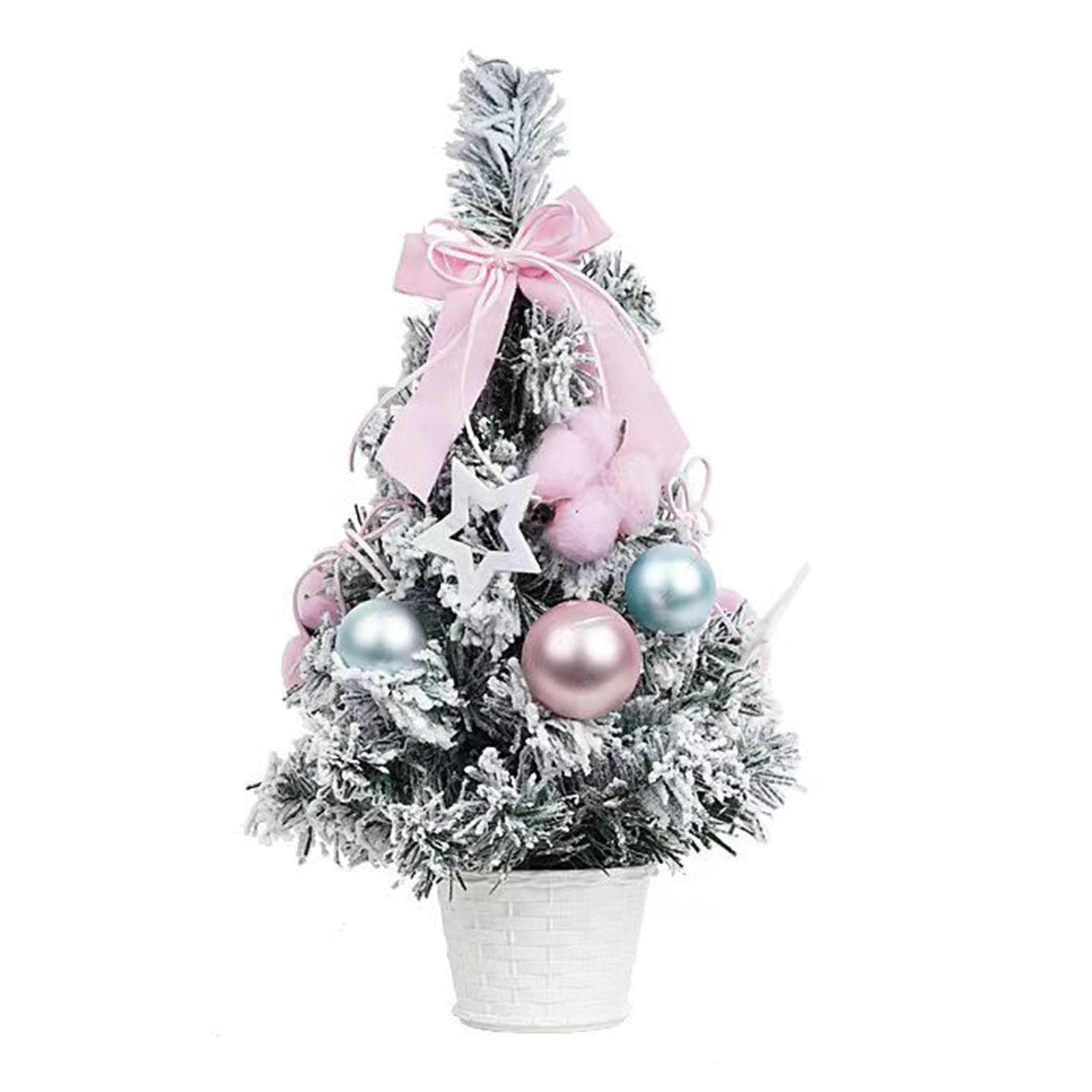 Small Xmas Tree 11.8in Exquisite Reusable Tabletop Xmas Tree for Shopping Mall Hotel Decoration
