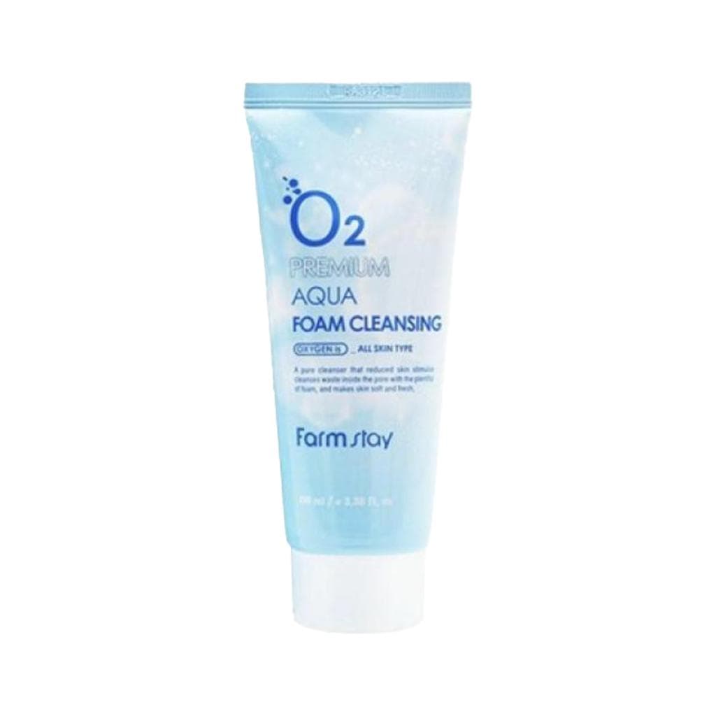 FARM STAY O2 Premium Aqua Foam Cleansing 100ml (3 Options) 1pcs