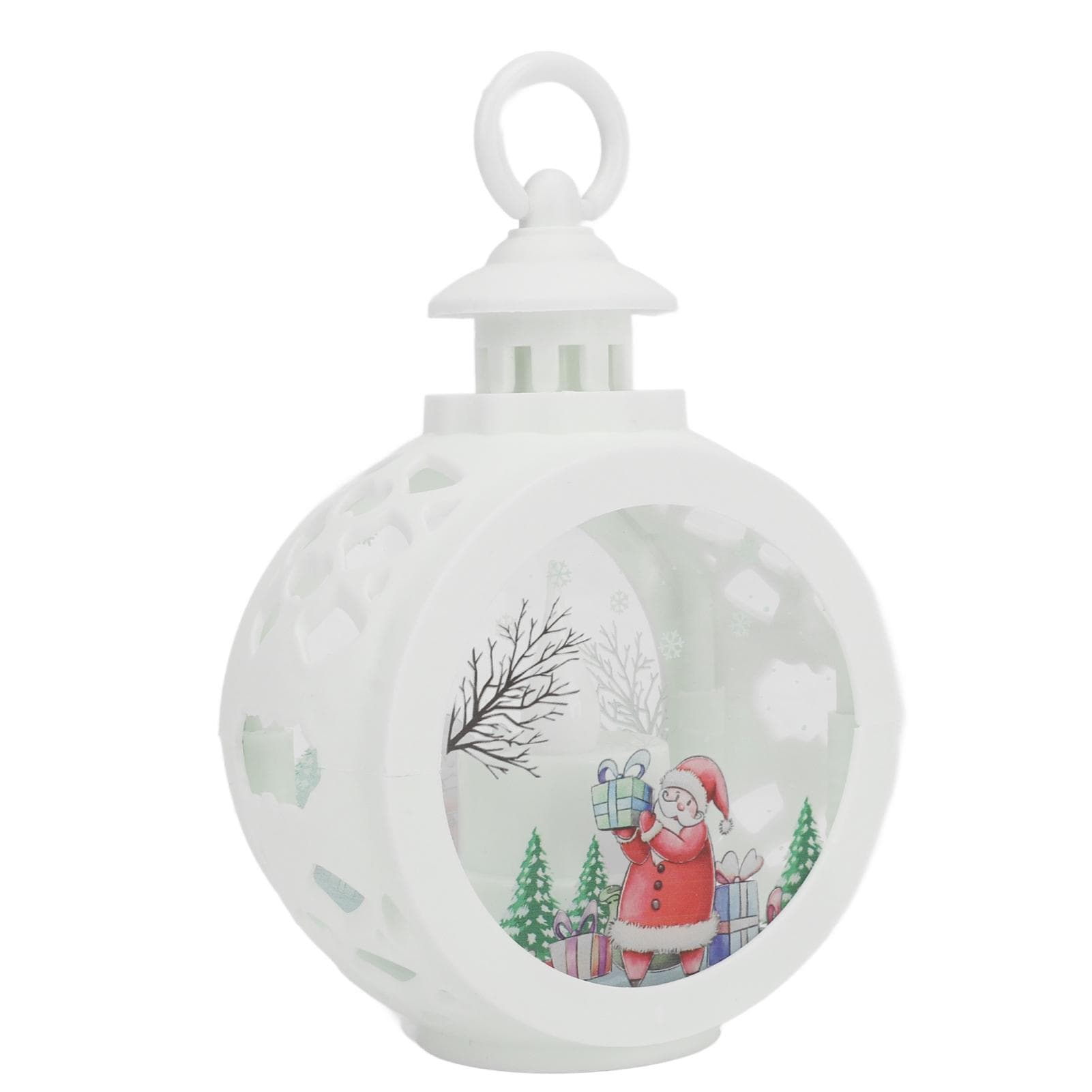 Christmas Lantern Vintage Exquisite Texture Festive Hanging Lantern for Desktop Ornament Party