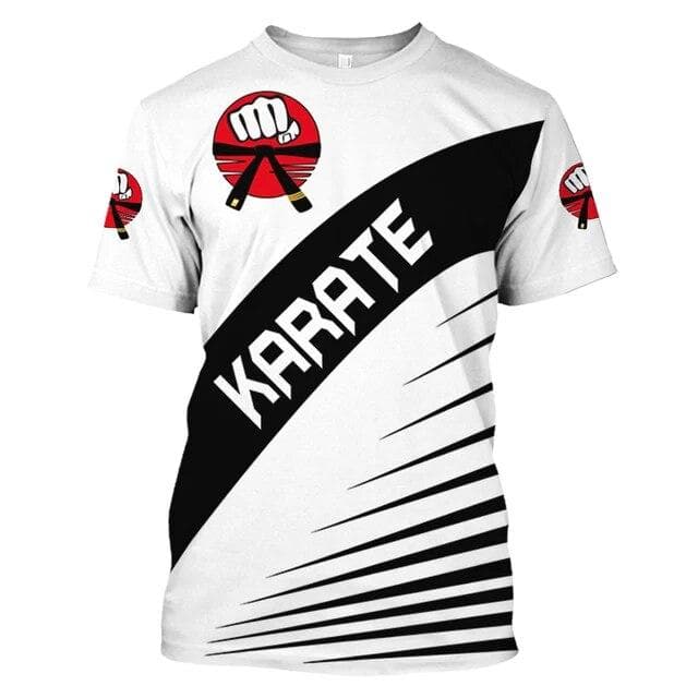 Japan Training T-shirt Men's 3d Karate Printed Tee Tops Oversized Short-sleeved High-quality Sportswear Men Quick-drying T Shirt XL