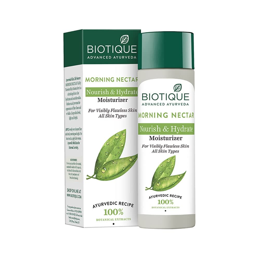 A nourishing & hydrating facial lotion (190 ml), Morning Nectar Nourish & Hydrate Moisturizer, Biotique 13.049999999999999
