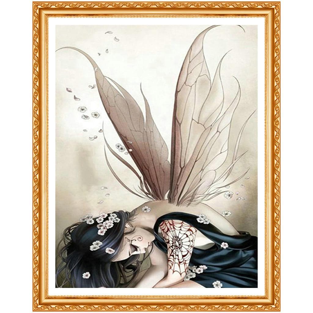 Diamond Painting Cross Stitch Girl Embroidery Portrait Paint Drill Rhinestone Picture Home Decor 20X30CM