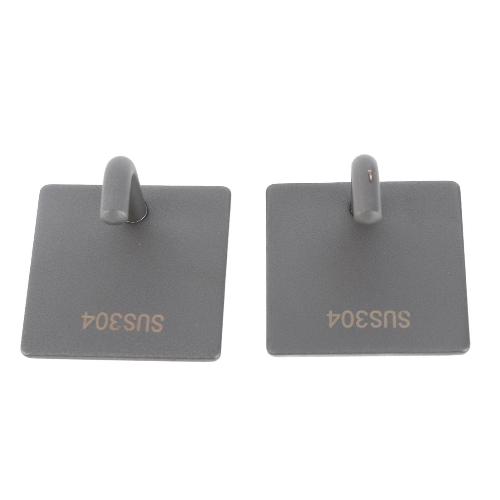 2PCS Bath Towel Hook 304 Stainless Steel High Load Bearing Adhesive Hook for Kitchen Toilet