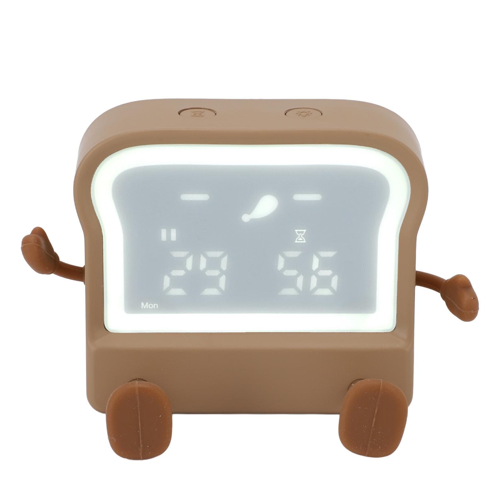 Funny Alarm Clock USB Rechargeable Electronic Alarm Bedside Small Alarm Clock with Calendar Timer