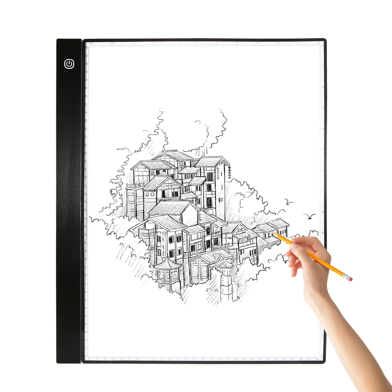 A3 LED Tracing Light Box Pad Graphic Tablet 4mm Ultra_Thin Drawing Board Copyboard 3 Levels Dimming multicolour