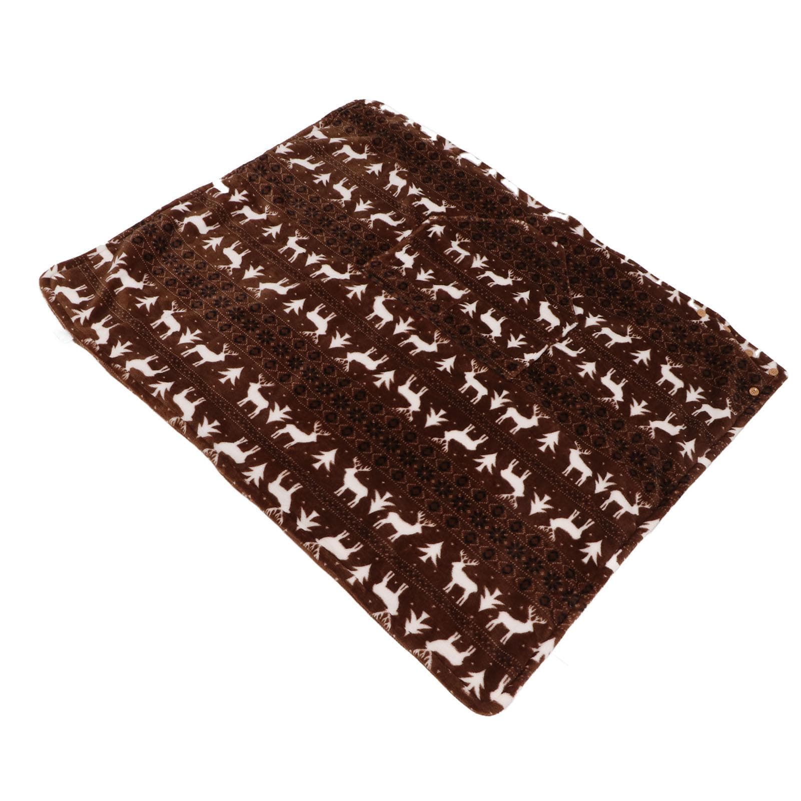 Thickened Wheelchair Blanket Soft Fleece Beautiful Patterns Keep Warm Plush Leg Wrap Blanket