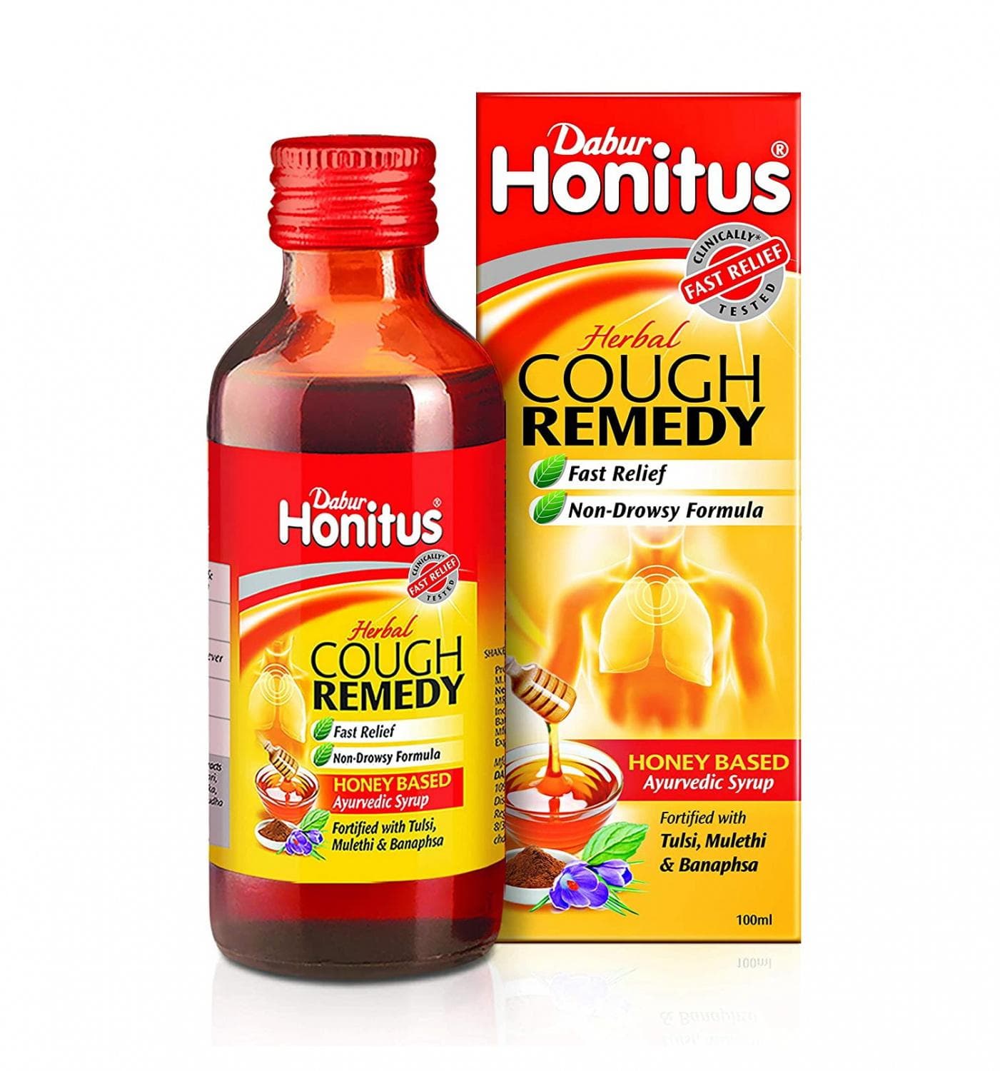 Chonitus: Syrup with Honey and Tulsi (100 ml), Honitus Syrup For Cough, Dabur