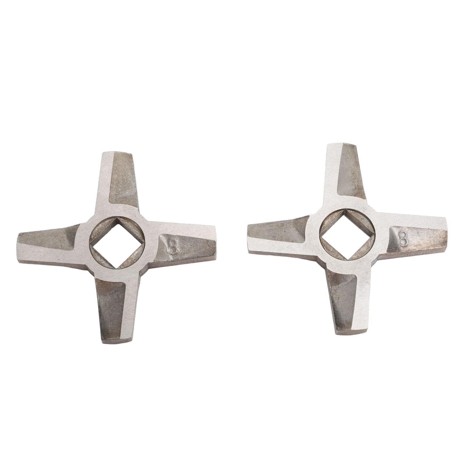 2Pcs Meat Grinder Blades Universal Stainless Steel Knife Cutter Replacement for Grinders L