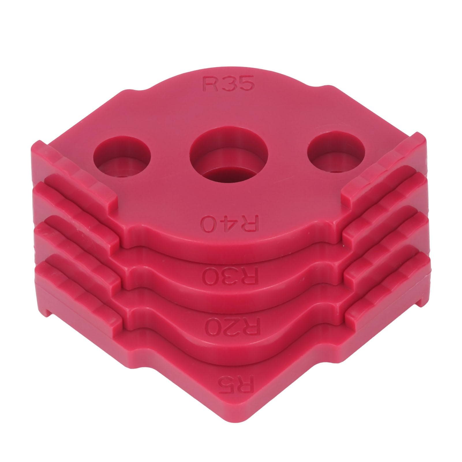 4 Pcs Radius Jig Router Template ABS Wear Resistant Woodworking Corner Radius Jig Half Rounded