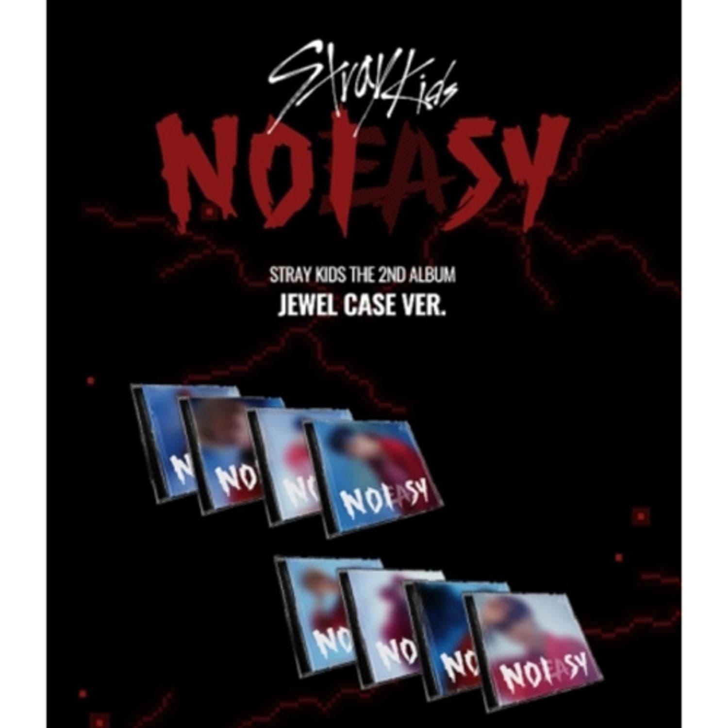 STRAY KIDS - 2nd Album [NOEASY] (Jewel ver.) 8 VERSION SET