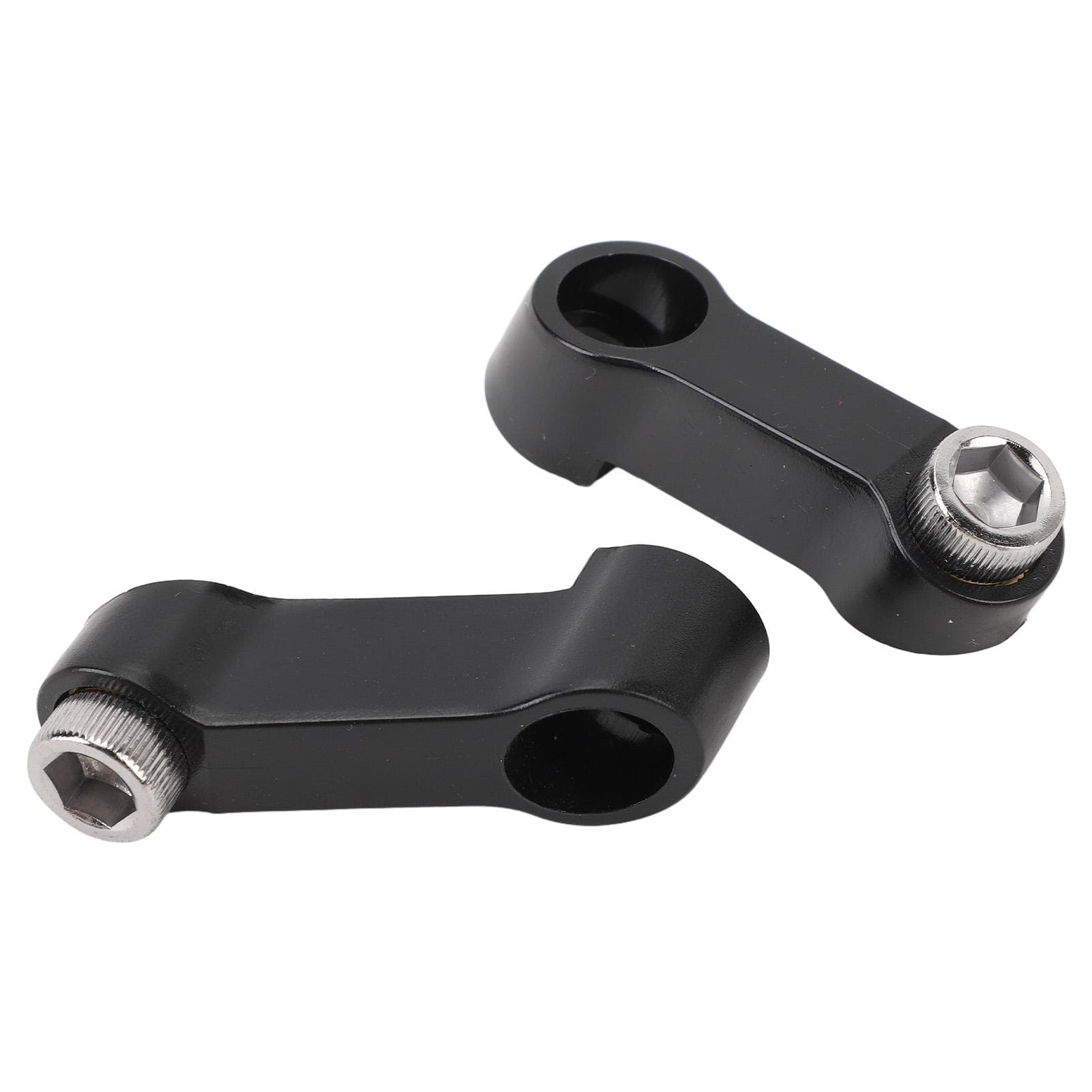 Pair of Motorcycle Mirror Mount Riser M10x1.25 RH LH Rearview Side Mirror Extender Adapter