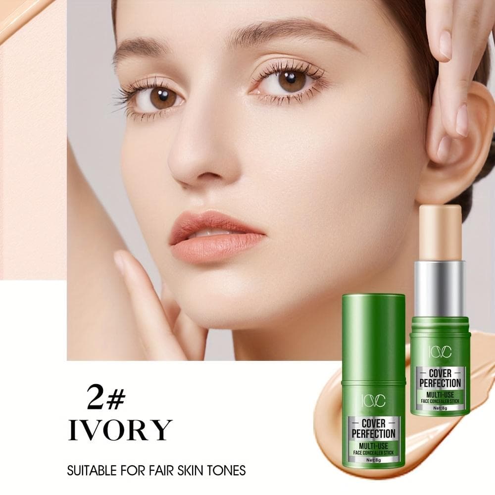 Full Coverage Concealer Stick with Natural Matte Finish Waterproof Foundation Stick for A Flawless Base Effectively Covering Dark Circles Blemishes 02
