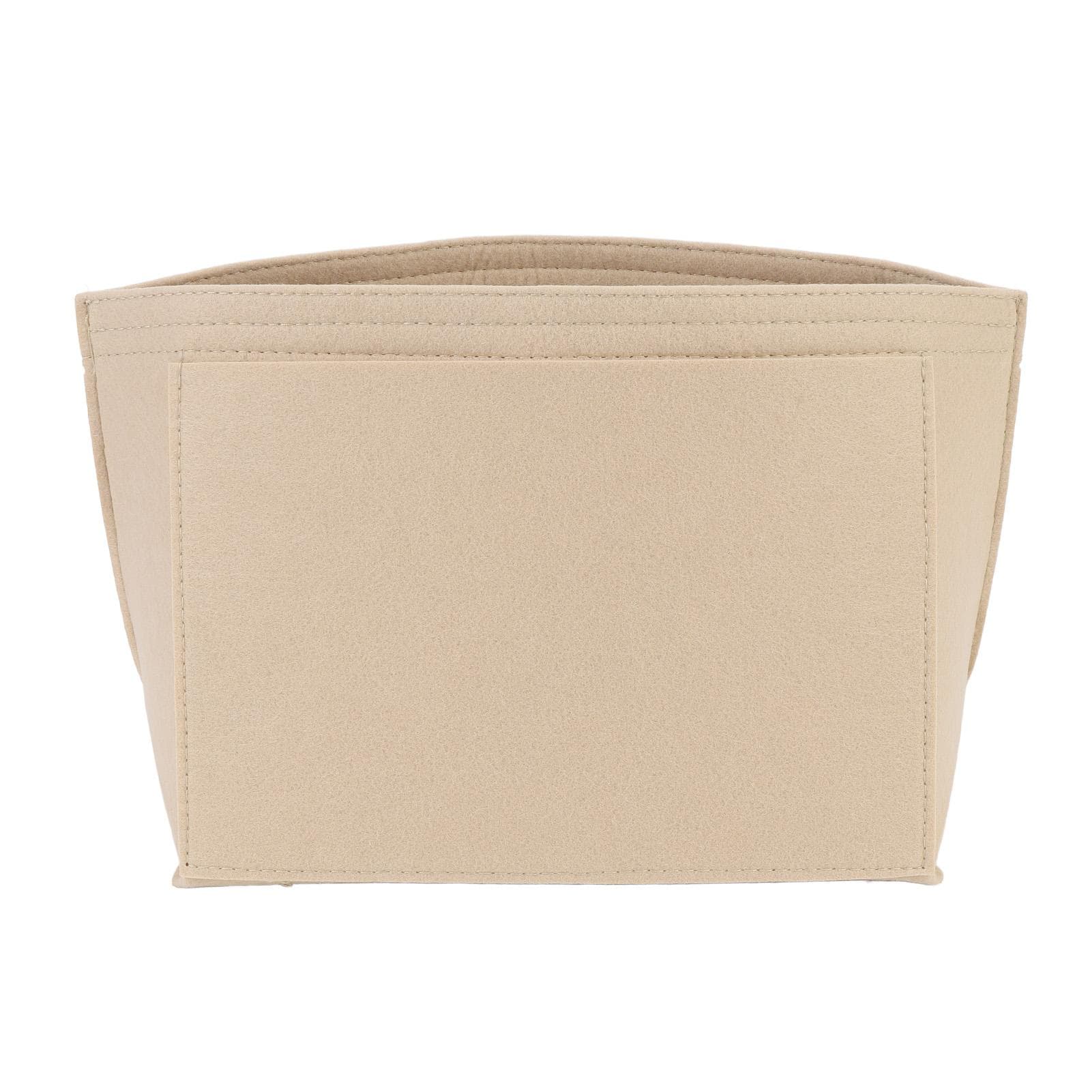 Felt Purse Organizer Insert Folding Protective Organizational Handbags Organizer Insert Medium brown