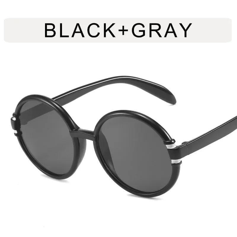 Round Frame Retro Sunglasses Women Oversize Luxury UV400 Protection Beach Sun Glasses Female Fashion
