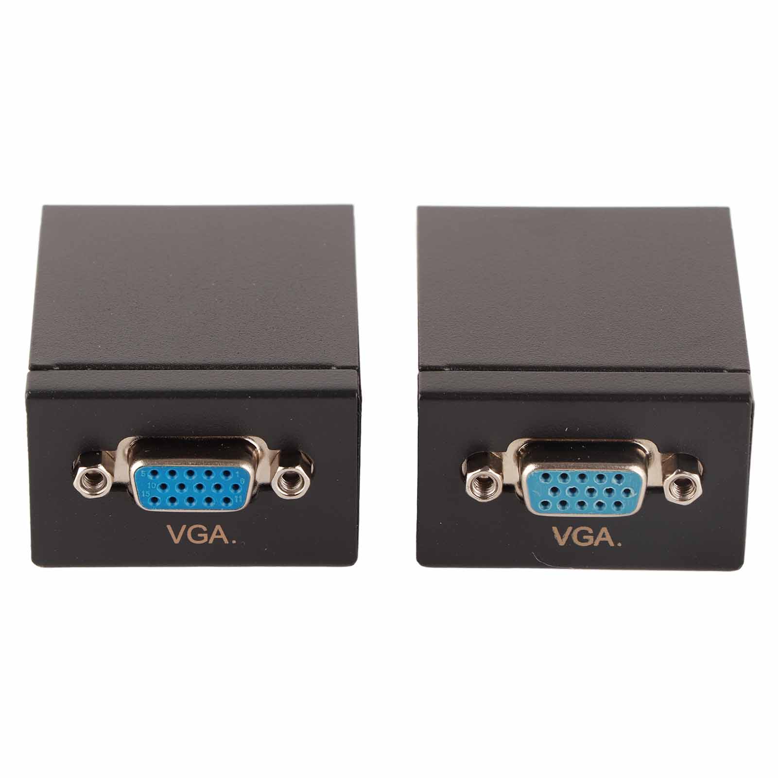 60M VGA RJ45 Extender Transmitter Receiver CAT?5 6 Ethernet Cable