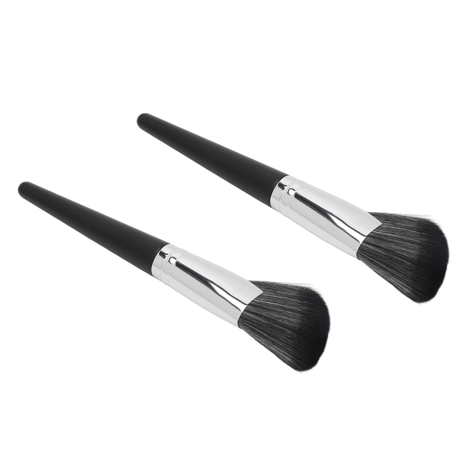 2pcs Sickle Contour Brush Soft Hair Wooden Handle Makeup Shading Brush Cosmetic Tool for Makeup