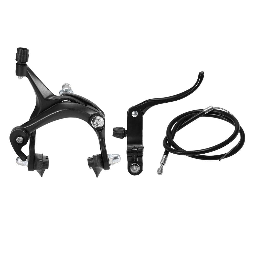 Front / Rear Fixie Bike Brake Kit Road Bike Cruiser Brake Set Bike Caliper Brake Kit Side Pull Front brake set black