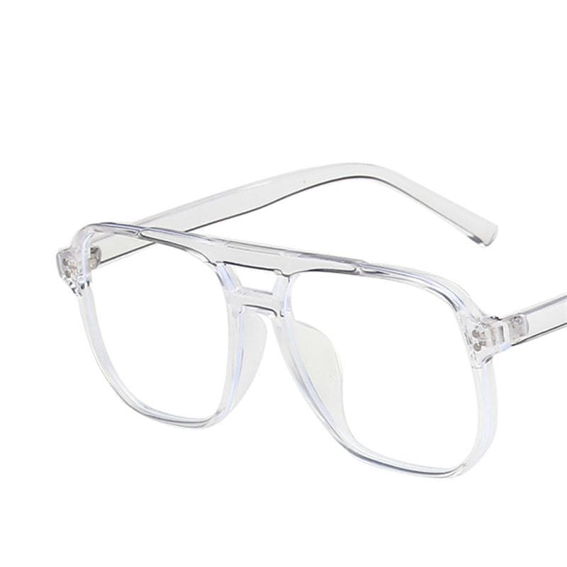Fashion Vintage Square Sunglasses Women Big Frame Clear Yellow Sun Glasses Summer Travel Retro Oculos De Sol Feminino only 1psc glasses