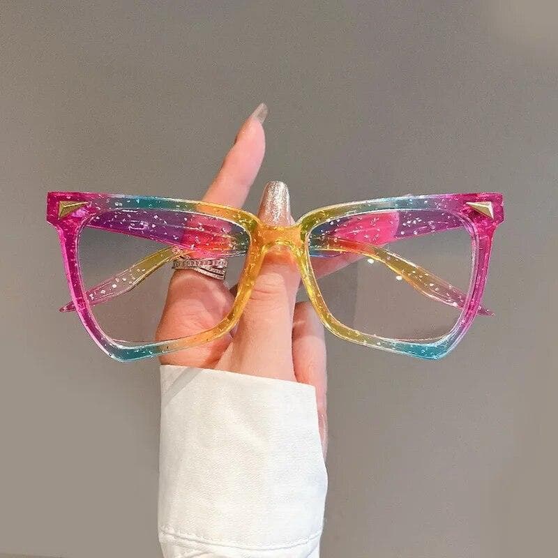 Fashion Irregular Butterfly Frame Colorful Sunglasses Y2K Large Cat Eye Trendy Sun Glasses Outdoor Party Sun Shade Eyewear