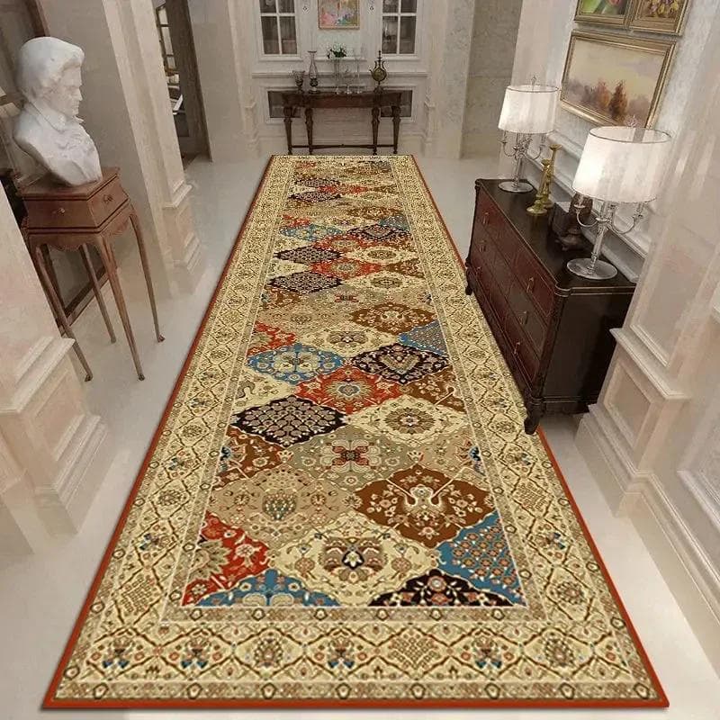 Moroccan long-distance running corridor carpet luxury Europeanstyle corridor carpet anti slip bedside kitchencorridorcarpet 80x160cm