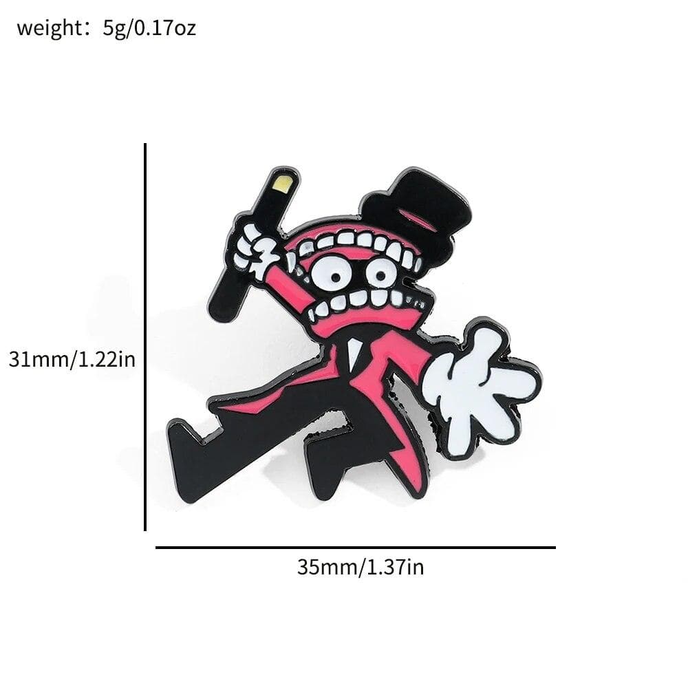 The Amazing Digital Circus Brooches Cartoon Character Peripheral Pomni Jax Enamel Lapel Pins Circus Theater Metal Badges for Backpack Accessories Gift