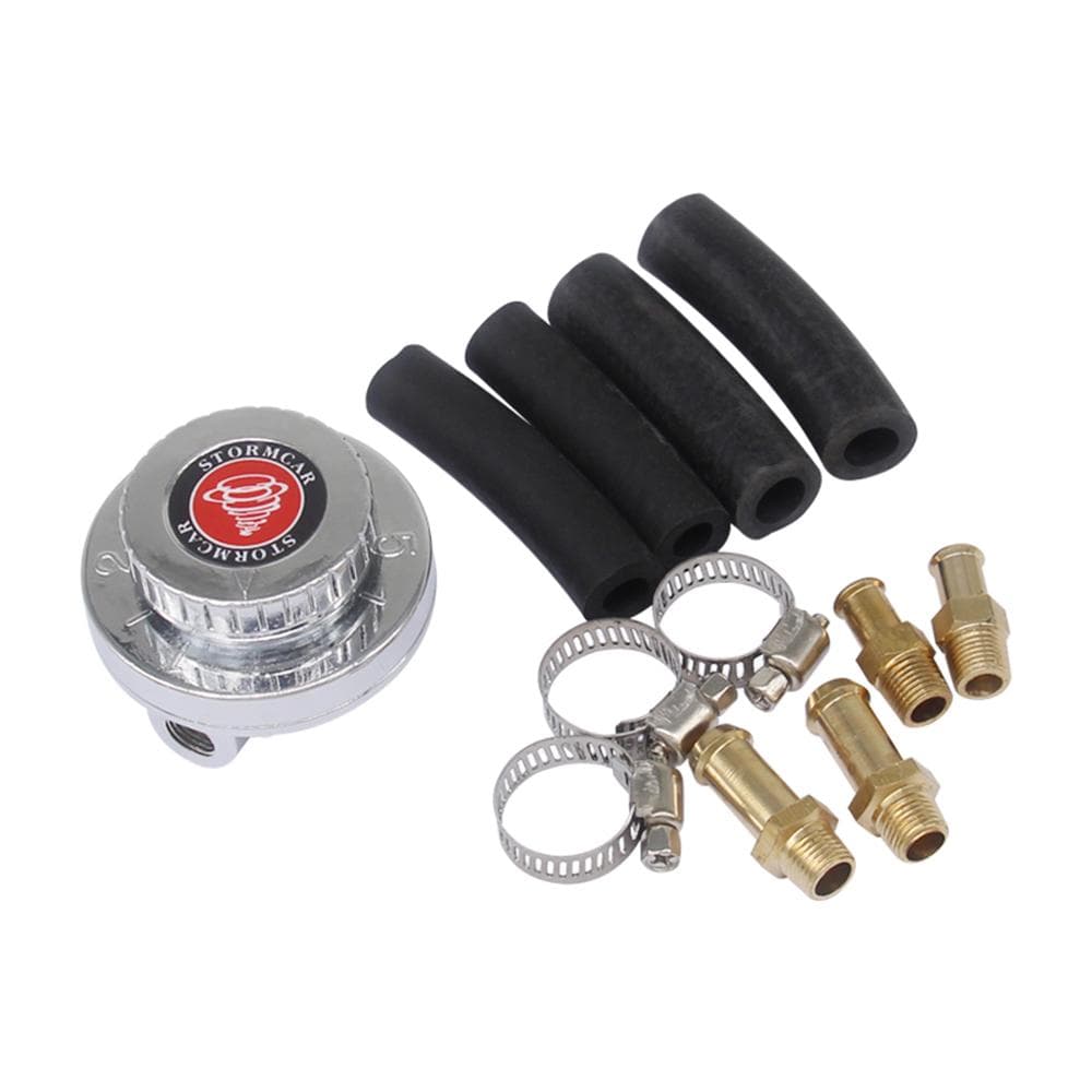 Gunmetal Fuel Pressure Regulator Adjustable Universal for Carburetor Engine